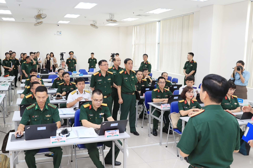 Các học viên tại lớp học. (Ảnh: Trọng Đức/TTXVN)