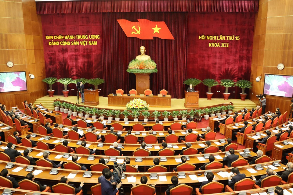 Toàn cảnh phiên bế mạc Hội nghị. (Ảnh: Trí Dũng/TTXVN)