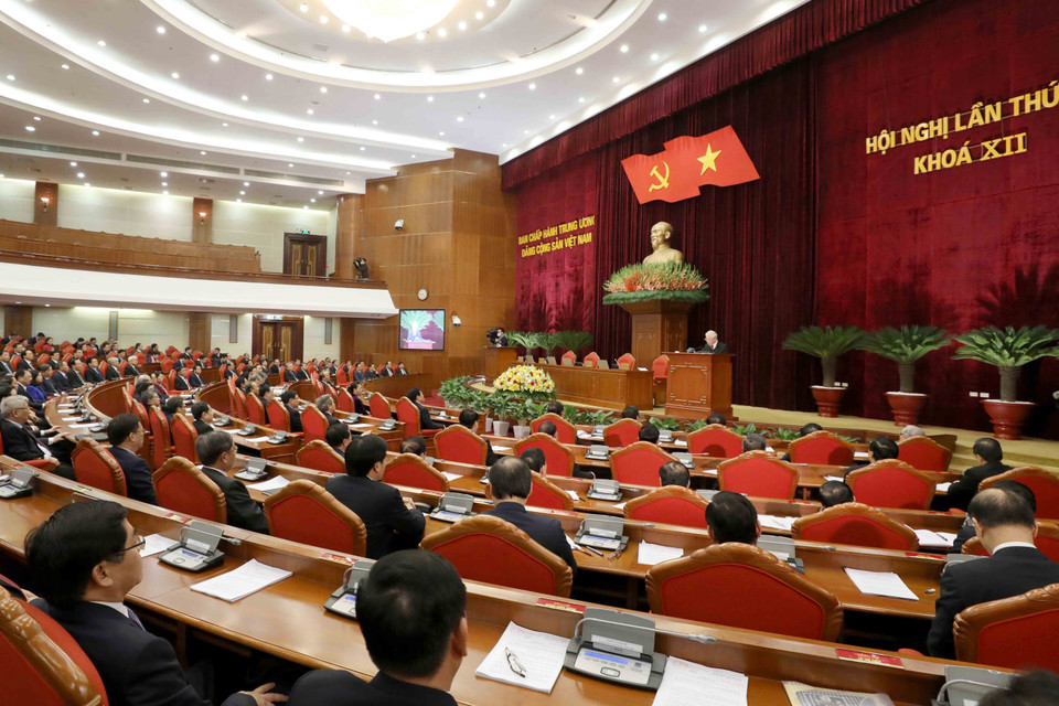 Toàn cảnh phiên bế mạc Hội nghị. (Ảnh: Phương Hoa/TTXVN)