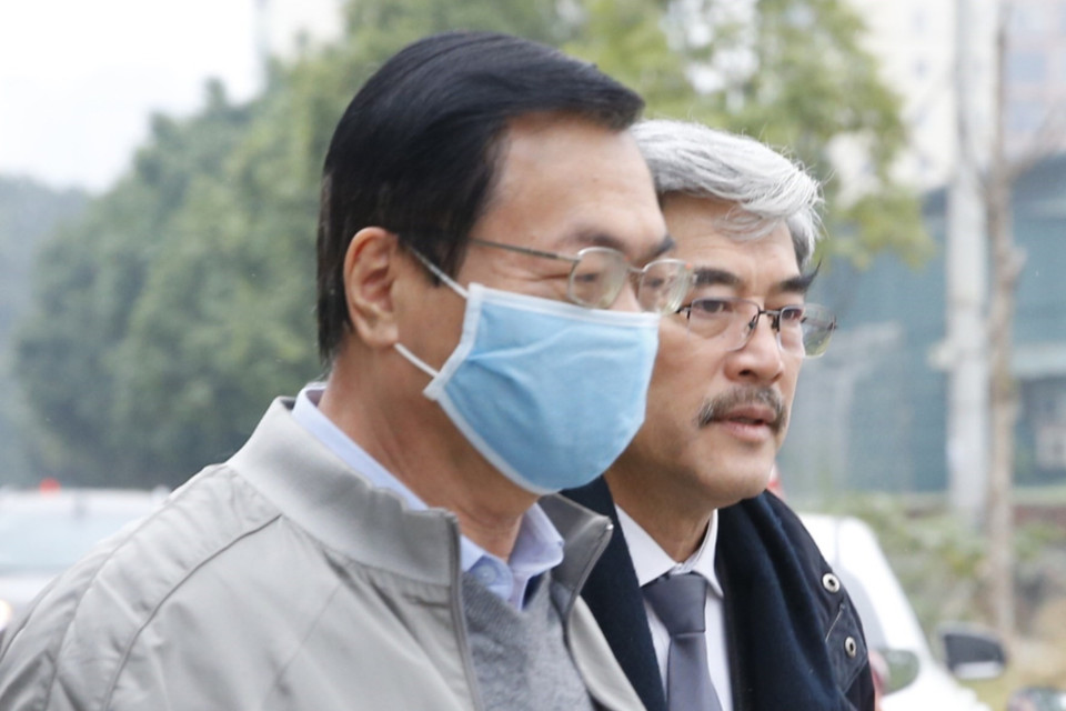 Bị cáo Vũ Huy Hoàng đến tòa. (Ảnh: Doãn Tấn/TTXVN)