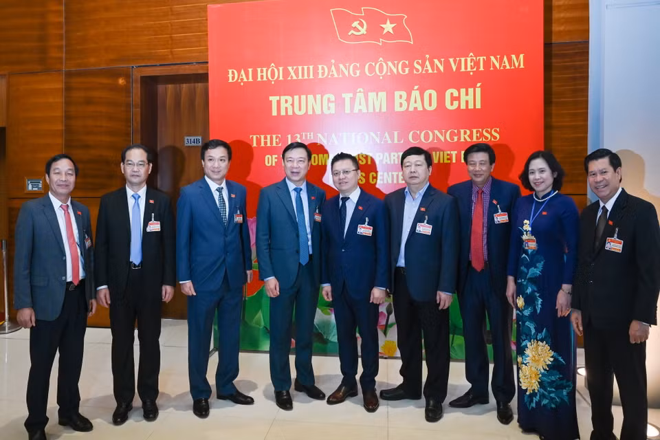  Các đại biểu dự phiên họp chiều 27/1, ngày làm việc thứ hai của Đại hội XIII. (Ảnh: TTXVN)