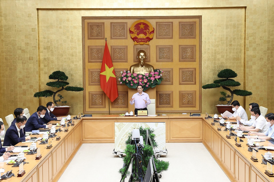 Quang cảnh buổi làm việc. (Ảnh: Dương Giang/TTXVN)