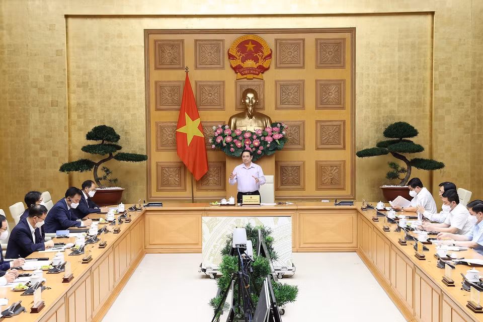 Quang cảnh buổi làm việc. (Ảnh: Dương Giang/TTXVN)