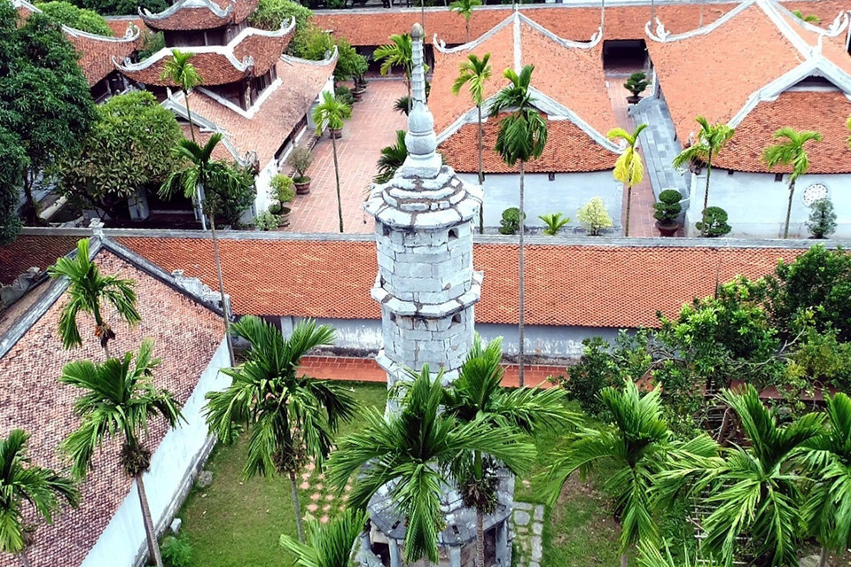 Chùa Bút Tháp, xã Đình Tổ, huyện Thuận Thành, tỉnh Bắc Ninh. (Ảnh: Đinh Văn Nhiều/TTXVN)