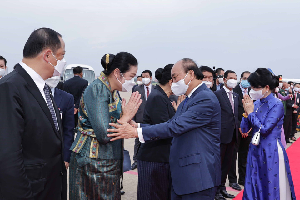 Chuyến thăm đã đạt được những kết quả có ý nghĩa hết sức quan trọng, tạo dấu mốc mới trong việc vun đắp mối quan hệ hữu nghị vĩ đại, đoàn kết đặc biệt và hợp tác toàn diện Việt Nam-Lào. (Ảnh: Thống Nhất/TTXVN)