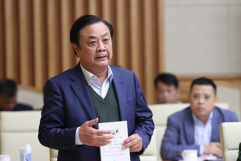 Bộ trưởng Bộ Nông nghiệp và Phát triển Nông thôn Lê Minh Hoan phát biểu. (Ảnh: Dương Giang/TTXVN)