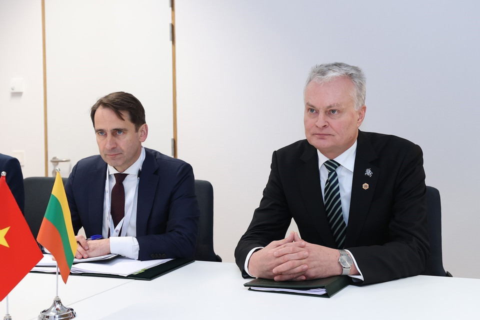 Tổng thống Litva Gitanas Nausėda. (Ảnh: Dương Giang/TTXVN)