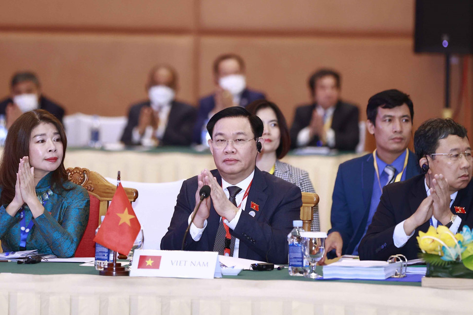 Chủ tịch Quốc hội Vương Đình Huệ dự Phiên họp Ban chấp hành AIPA-43. (Ảnh: Doãn Tấn/TTXVN)