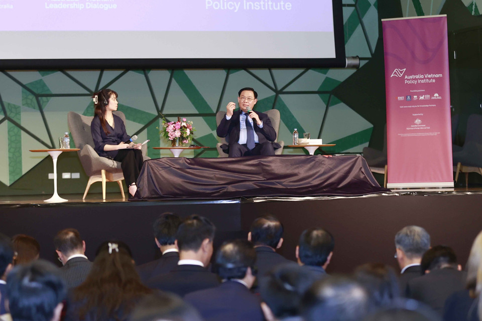 Chủ tịch Quốc hội Vương Đình Huệ phát biểu. (Ảnh: Doãn Tấn/TTXVN)