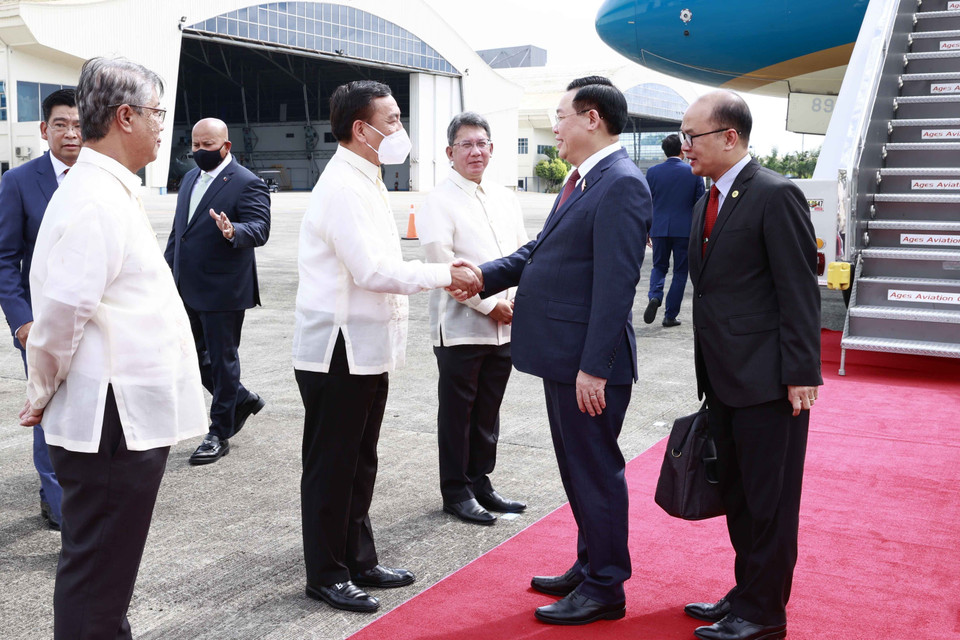 Quang cảnh tại lễ đón. (Ảnh: Doãn Tấn/TTXVN)