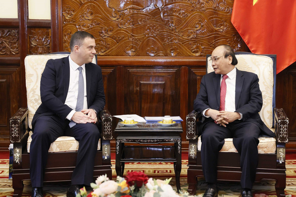 Quang cảnh buổi tiếp. (Ảnh: Thống Nhất/TTXVN) 