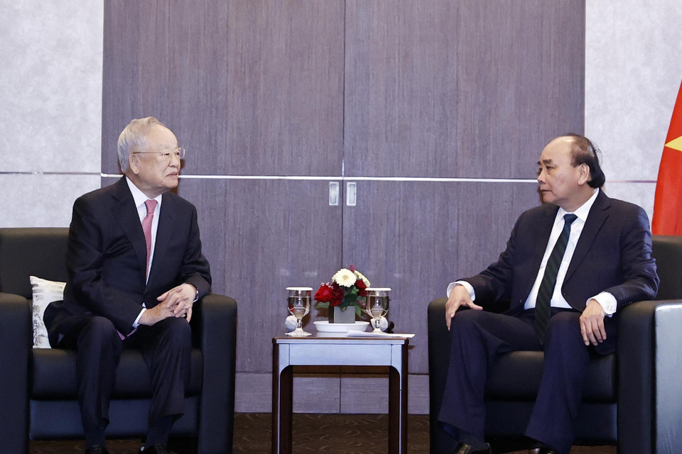 Chủ tịch nước tiếp Chủ tịch Tập đoàn CJ. (Ảnh: Thống Nhất/TTXVN)