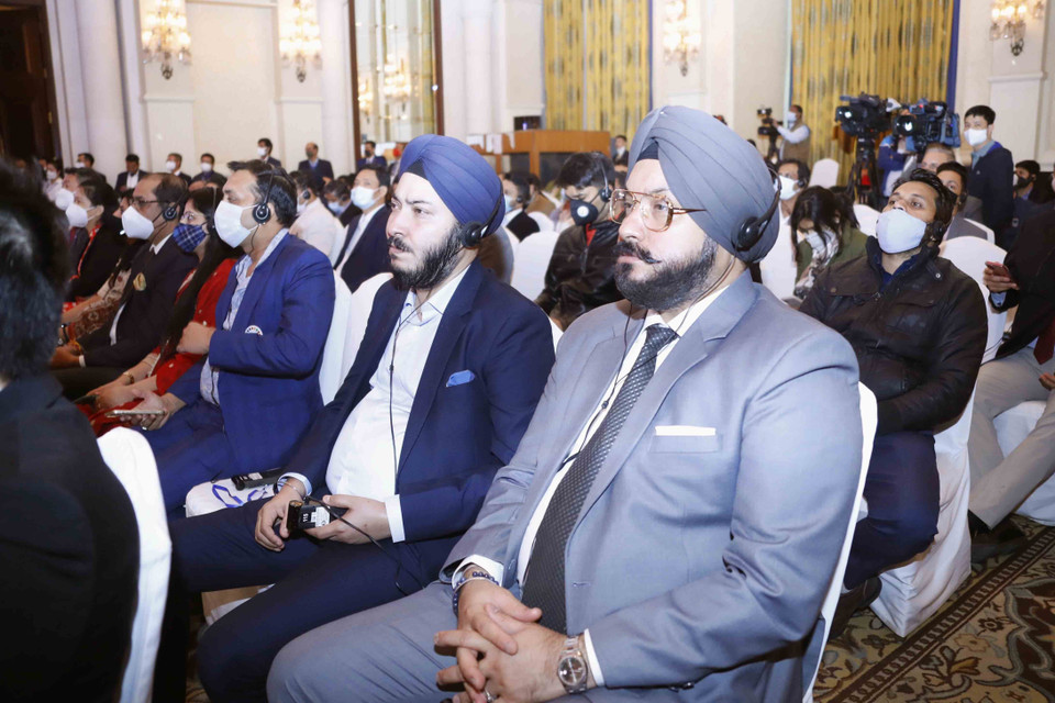 Các doanh nghiệp Ấn Độ dự diễn đàn. (Ảnh: Doãn Tấn/TTXVN)