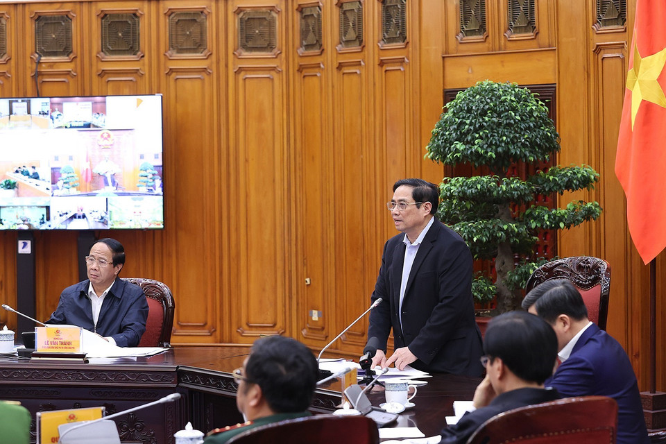 Thủ tướng Phạm Minh Chính phát biểu. (Ảnh: Dương Giang/TTXVN)