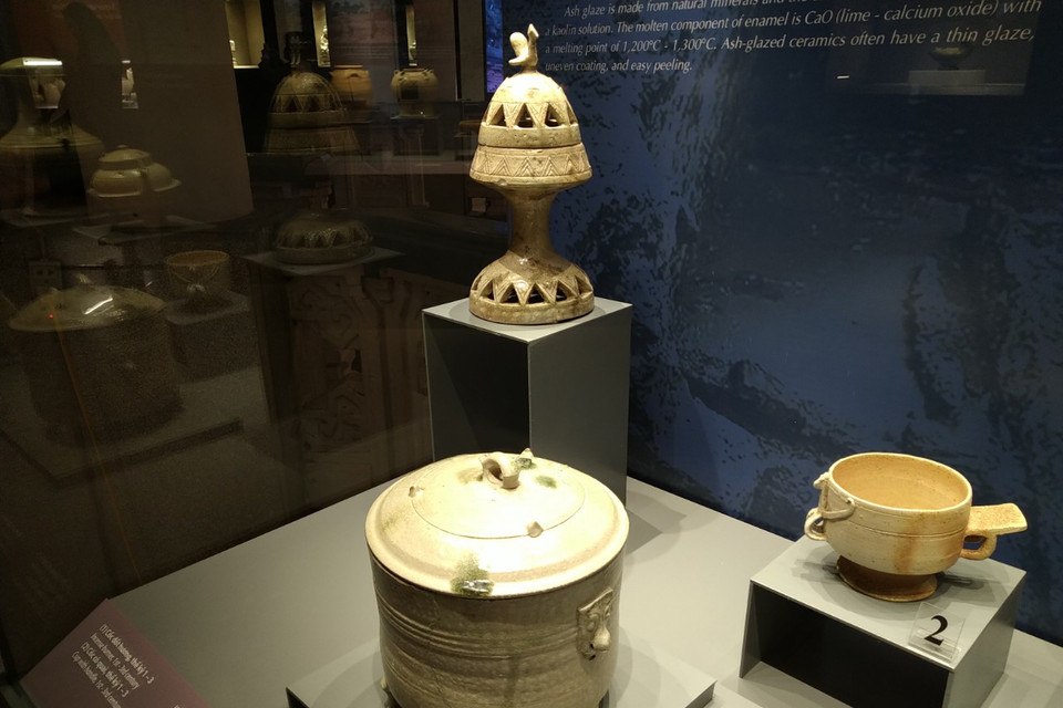 Đồ gốm thế kỷ 1-3. (Ảnh: Minh Thu/Vietnam+)