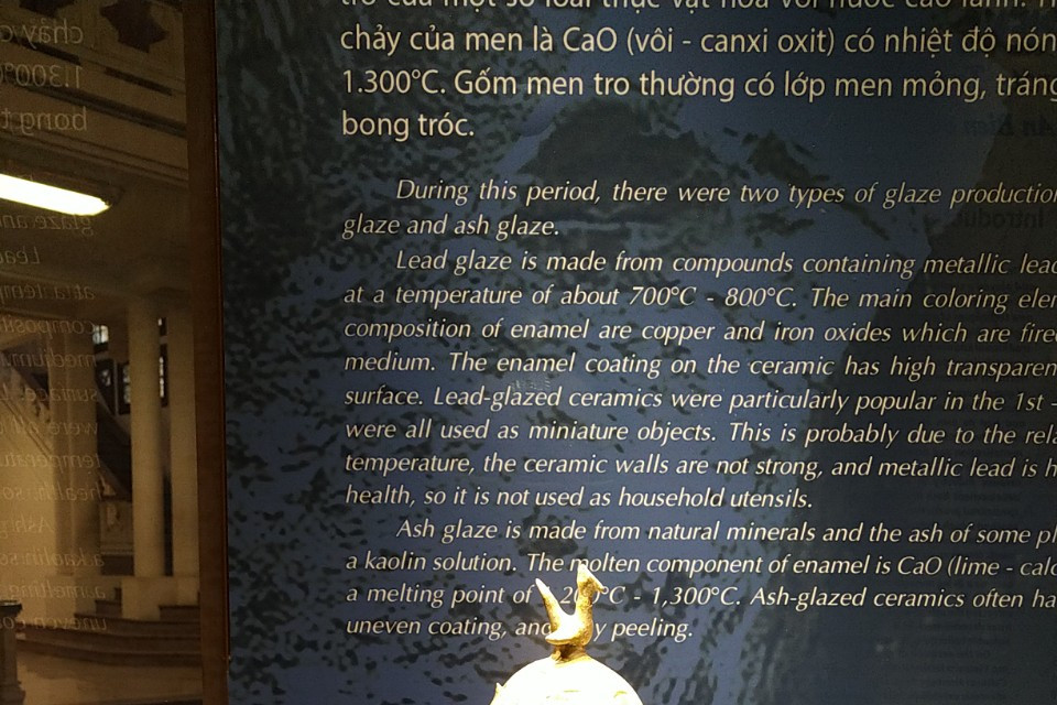 Cốc đốt hương thế kỷ 1-3. (Ảnh: Minh Thu/Vietnam+)