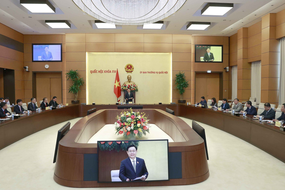 Quang cảnh buổi tiếp. (Ảnh: Doãn Tấn/TTXVN)