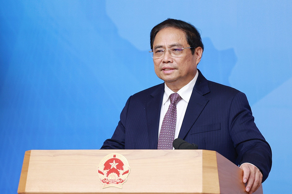 Thủ tướng Phạm Minh Chính khai mạc Hội nghị. (Ảnh: Dương Giang/TTXVN)