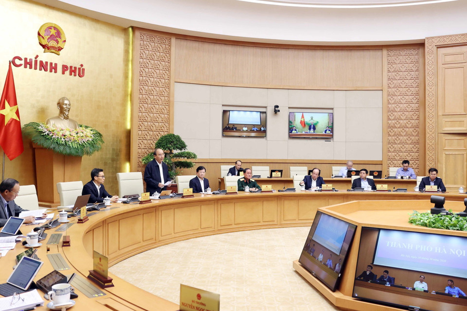 Thủ tướng Nguyễn Xuân Phúc phát biểu. (Ảnh: Thống Nhất/TTXVN)