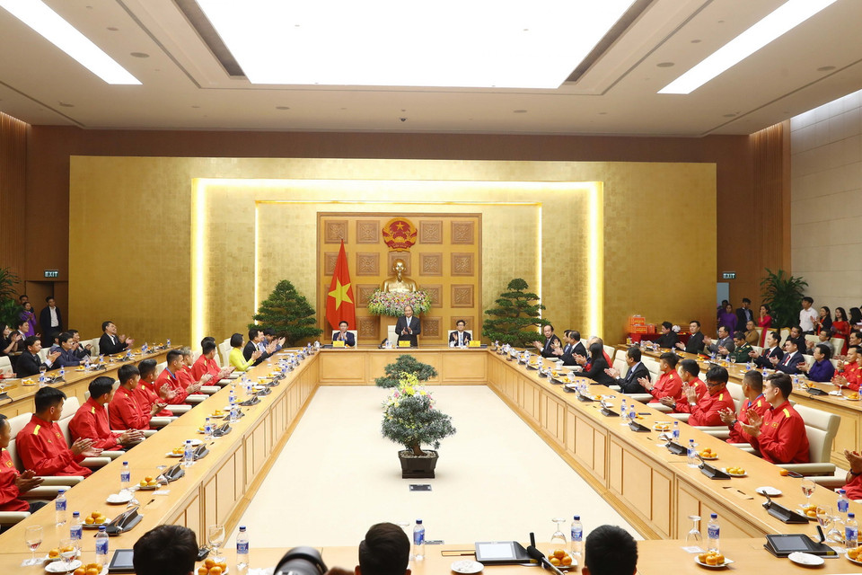 Quang ảnh buổi gặp mặt. (Ảnh: Thống Nhất/TTXVN)