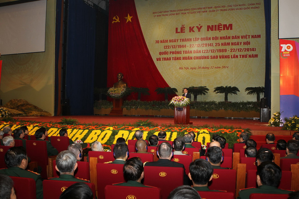  Quang cảnh Lễ kỷ niệm. (Ảnh: Trí Dũng/TTXVN)