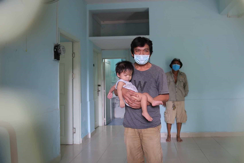 Người dân an tâm hơn khi ở tại Nhà nghỉ Công đoàn Thanh Đa. (Ảnh: Thanh Vũ/TTXVN)