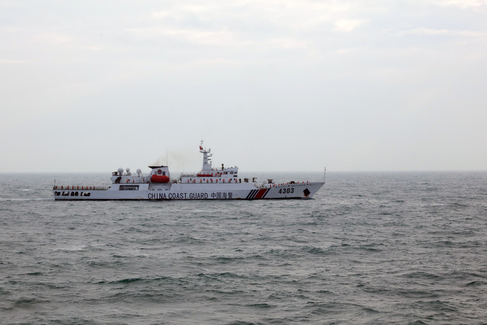 Tàu kỳ hạm 4303 của Cảnh sát biển Trung Quốc. (Ảnh: TTXVN phát)