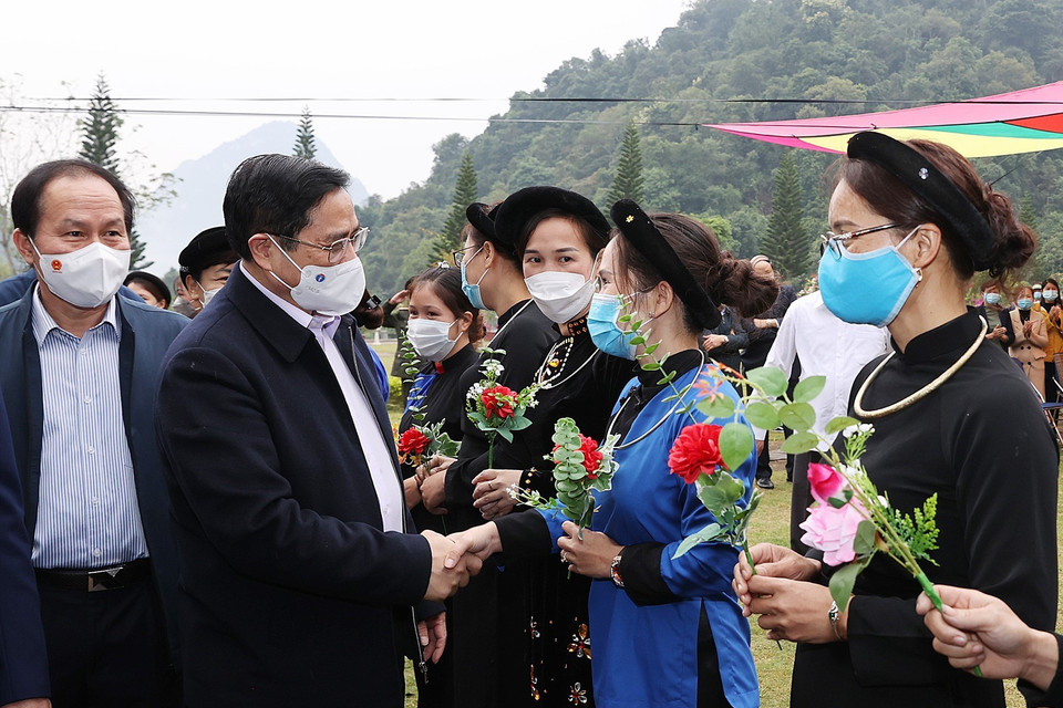 Ngày hội Đại đoàn kết toàn dân tộc được tổ chức nhân kỷ niệm 91 năm Ngày thành lập Mặt trận Dân tộc Thống nhất Việt Nam-Ngày truyền thống Mặt trận Tổ quốc Việt Nam (18/11/1930-18/11/2021). (Ảnh: Dương Giang/TTXVN)