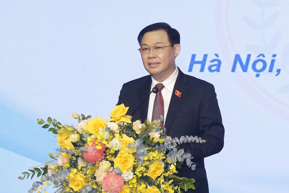 Chủ tịch Quốc hội Vương Đình Huệ phát biểu. (Ảnh: Doãn Tấn/TTXVN)