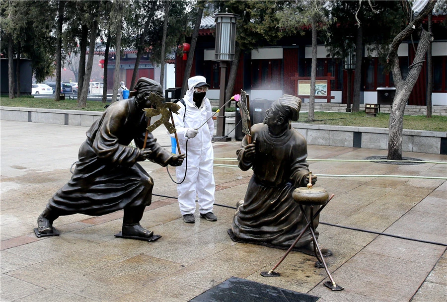 Nhiều di tích trước đó thường chật cứng du khách đã trở nên vắng vẻ. (Nguồn: chinadaily.com.cn)