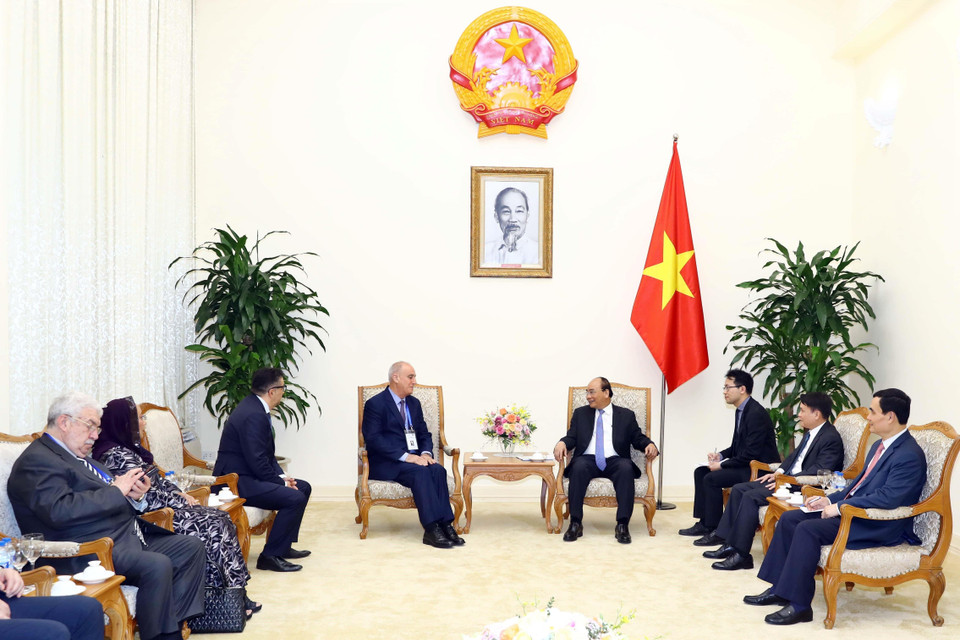 Quang cảnh buổi tiếp. (Ảnh: Thống Nhất/TTXVN)