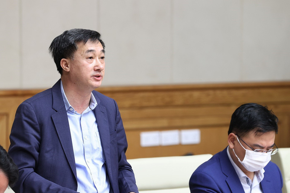 Thứ trưởng Bộ Y tế Trần Văn Thuấn phát biểu. (Ảnh: Dương Giang/TTXVN)