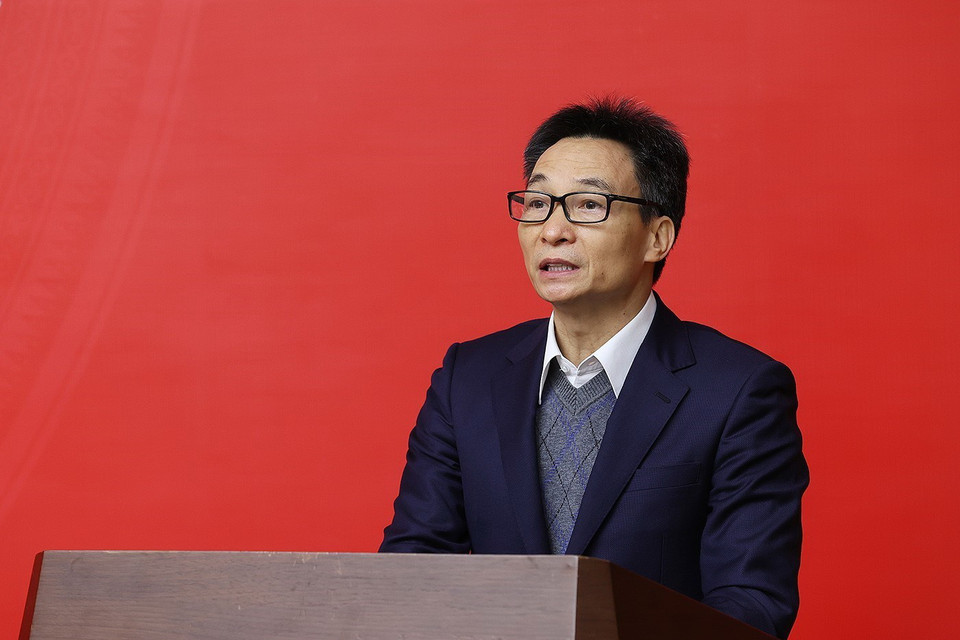 Phó Thủ tướng Vũ Đức Đam phát biểu khai mạc hội nghị. (Ảnh: Dương Giang/TTXVN)