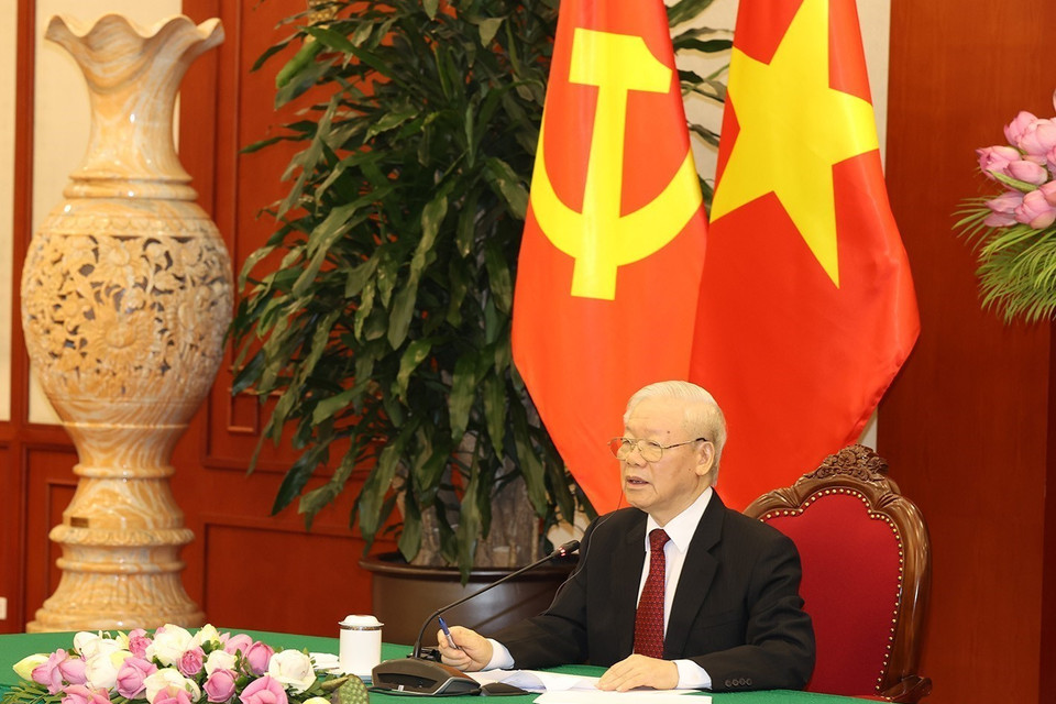 Tổng Bí thư Nguyễn Phú Trọng. (Ảnh: Trí Dũng/TTXVN)