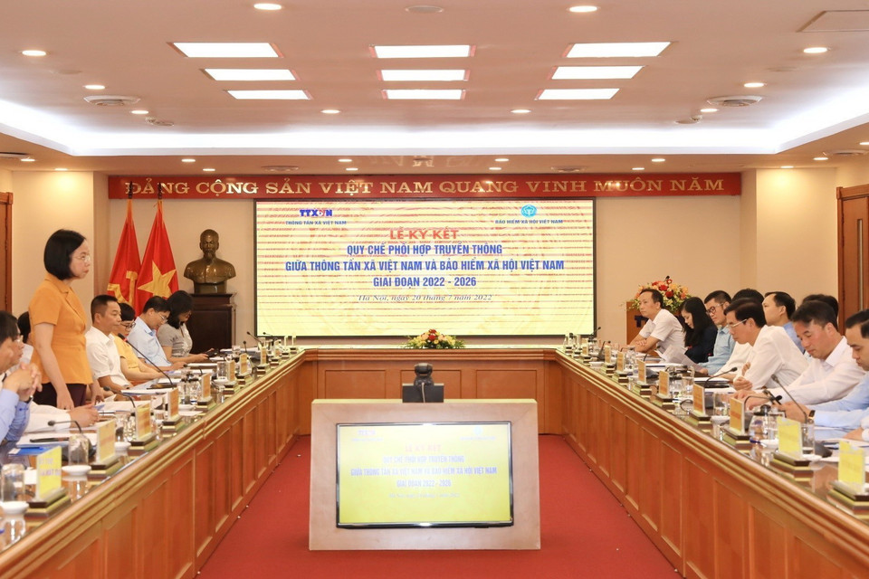 Quang cảnh lễ ký kết. (Ảnh: Tuấn Anh/TTXVN)