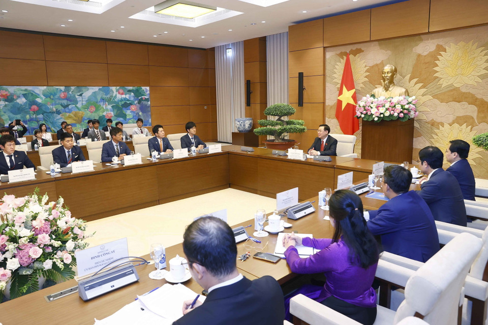 Quang cảnh buổi tiếp. (Ảnh: Doãn Tấn/TTXVN)