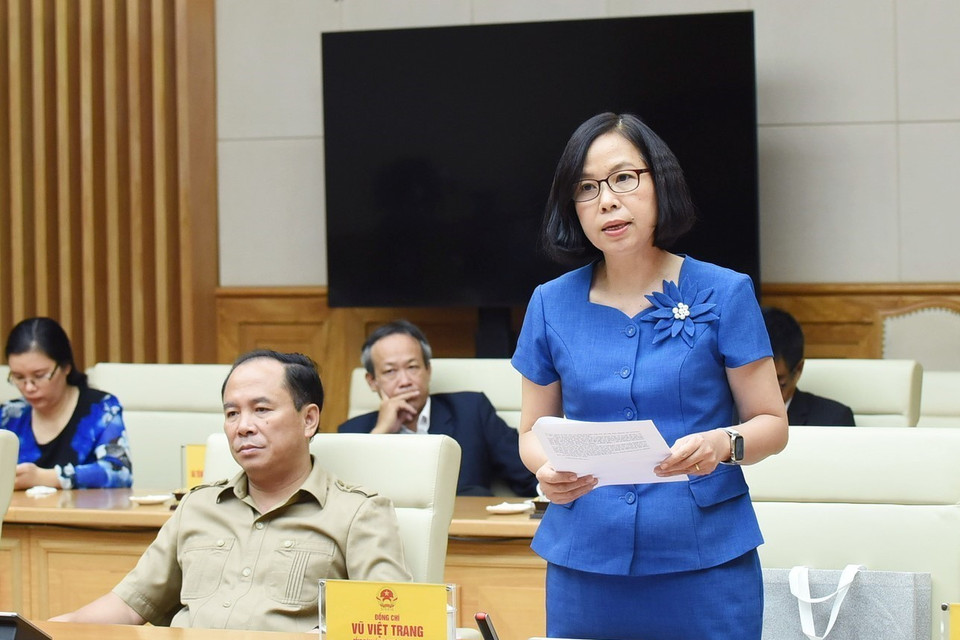 Tổng Giám đốc Thông tấn xã Việt Nam Vũ Việt Trang phát biểu. (Ảnh: Dương Giang/TTXVN)