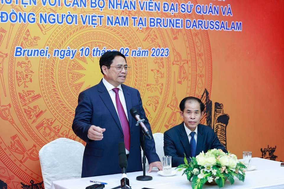 Thủ tướng Chính phủ Phạm Minh Chính phát biểu. (Ảnh: Dương Giang/TTXVN)