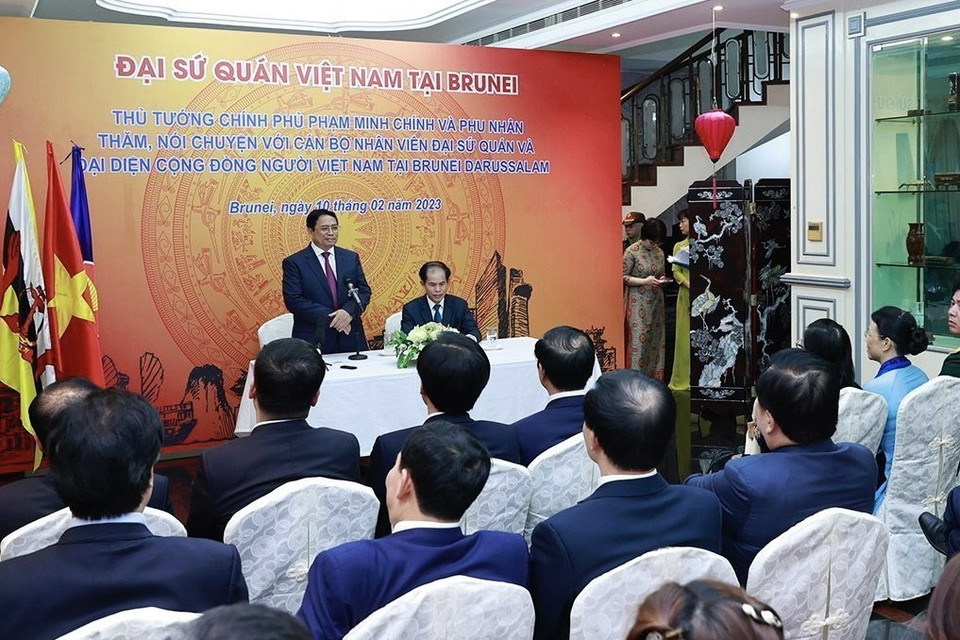 Thủ tướng Chính phủ Phạm Minh Chính phát biểu. (Ảnh: Dương Giang/TTXVN)