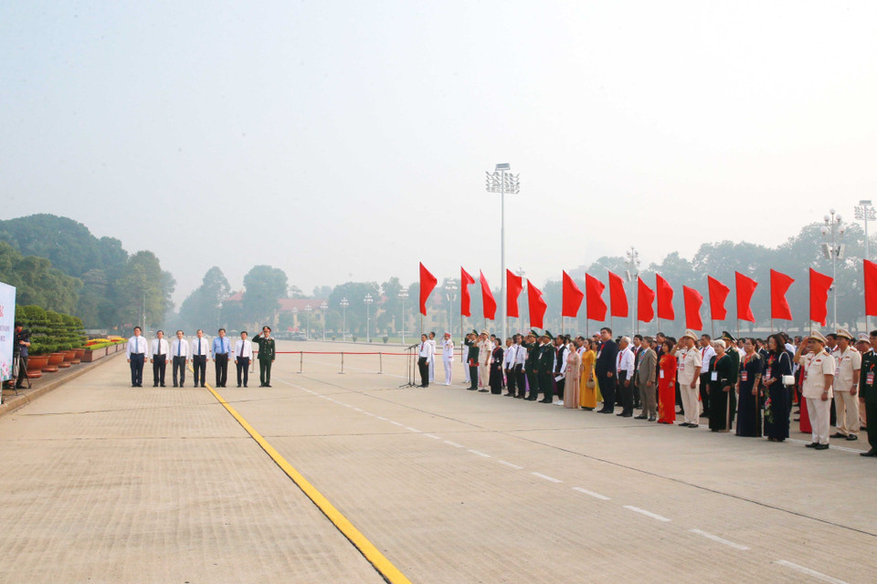 Quang cảnh Lễ Báo công. (Ảnh: Phương Hoa/TTXVN)