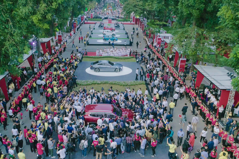 Toàn cảnh sự kiện nhìn từ trên cao (Ảnh: Minh Sơn/Vietnam+)