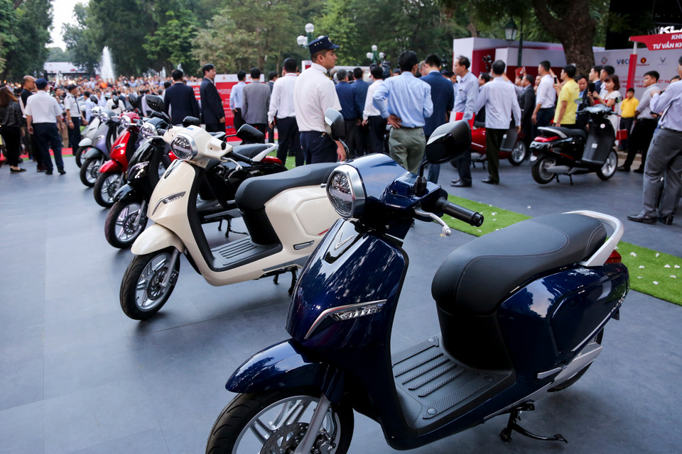 Mẫu xe điện Klara của VinFast (Ảnh: Minh Sơn/Vietnam+)