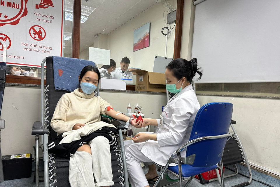  Từ năm 2010, Lễ hội Xuân hồng được Ban Chỉ đạo quốc gia Vận động hiến máu tình nguyện phát động trên toàn quốc.(Ảnh: PV/Vietnam+)