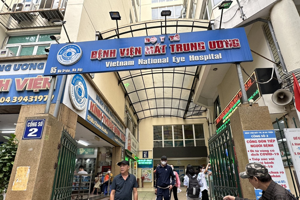 Bệnh viện Mắt Trung ương tổ chức nhiều hoạt động nhân Ngày Thị giác Thế giới. (Ảnh: T.G/Vietnam+)