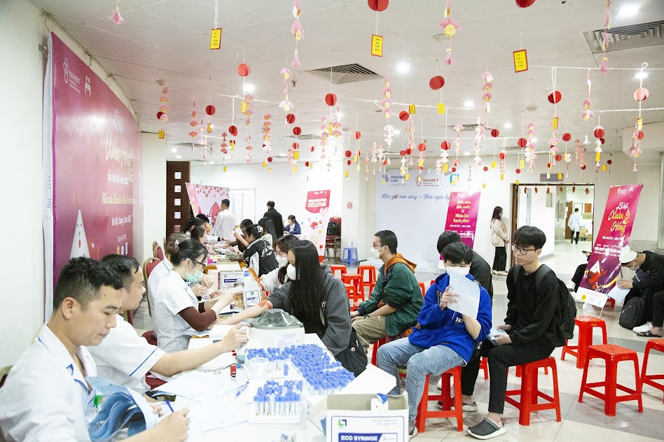  Lễ hội dự kiến tiếp nhận 8.000 đơn vị máu.(Ảnh: PV/Vietnam+)