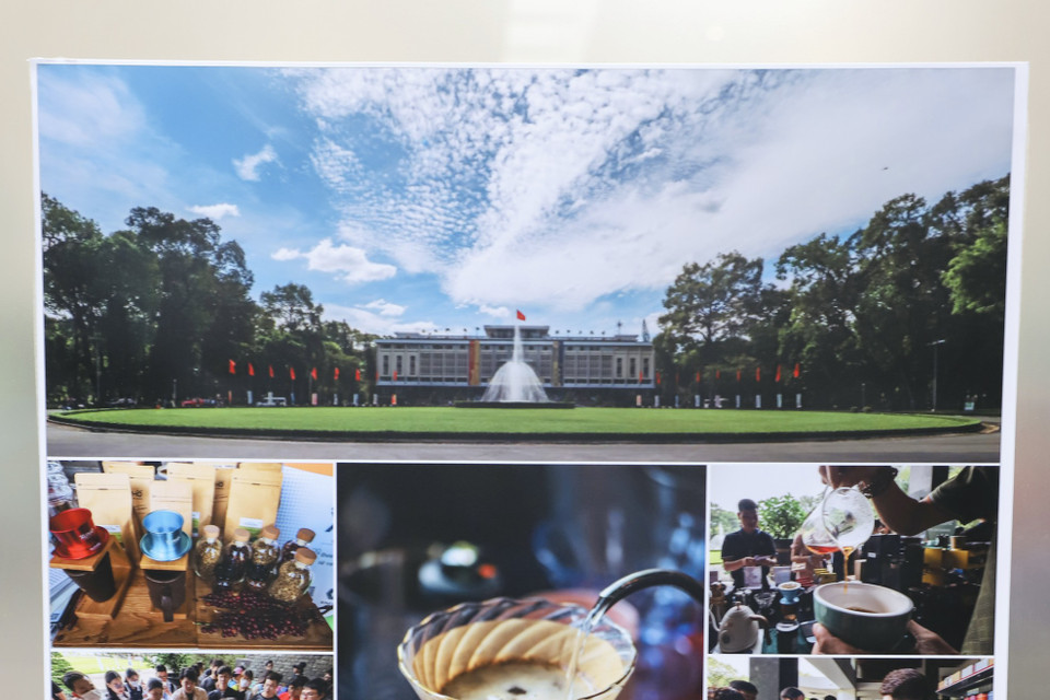 Triển lãm nhằm tôn vinh ngành Càphê cũng như văn hoá thưởng thức càphê phin, càphê sữa đá của người Việt trong hành trình kiến tạo một di sản văn hoá thế giới. (Ảnh: Vietnam+)