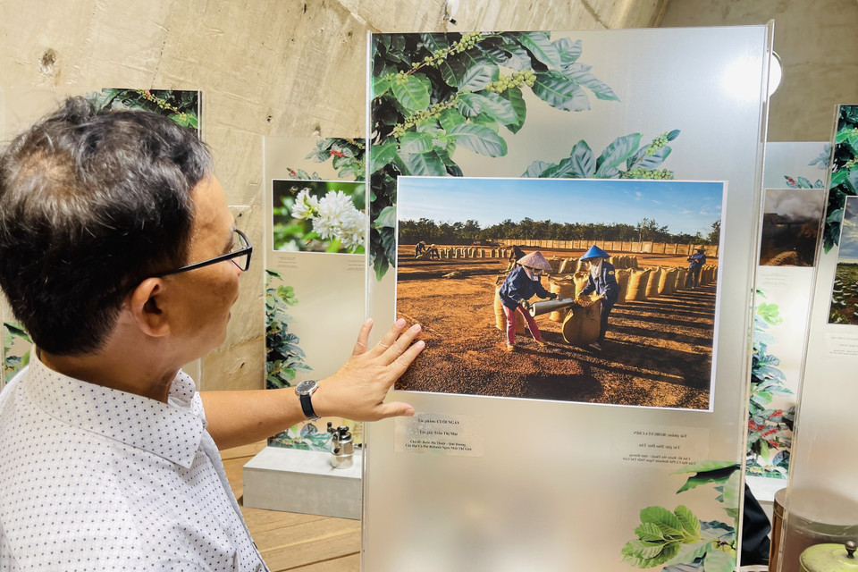 Ngay trong ngày khai mạc, triển lãm đã thu hút hơn 5.000 khách tới tham quan. Theo thông tin từ Bảo tàng Thế giới Càphê, thời gian của hai triển lãm này sẽ kéo dài tới tháng 5/2023. (Ảnh: Vietnam+)