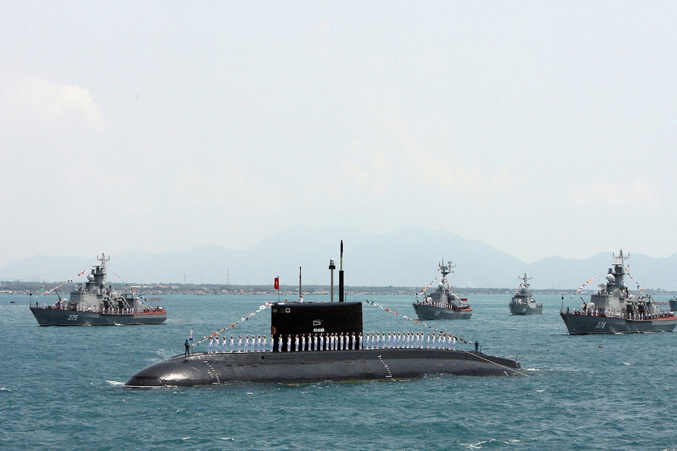 Đội tàu ngầm hiện đại của Hải quân Việt Nam. (Ảnh: Nguyễn Khang/TTXVN)