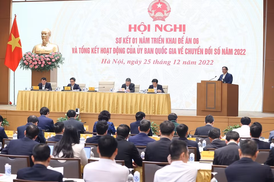 Thủ tướng Phạm Minh Chính phát biểu khai mạc hội nghị. (Ảnh: Dương Giang/TTXVN)