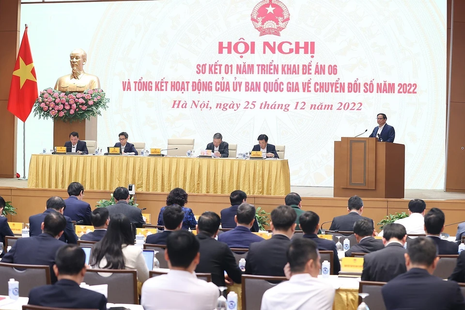 Thủ tướng Phạm Minh Chính phát biểu khai mạc hội nghị. (Ảnh: Dương Giang/TTXVN)